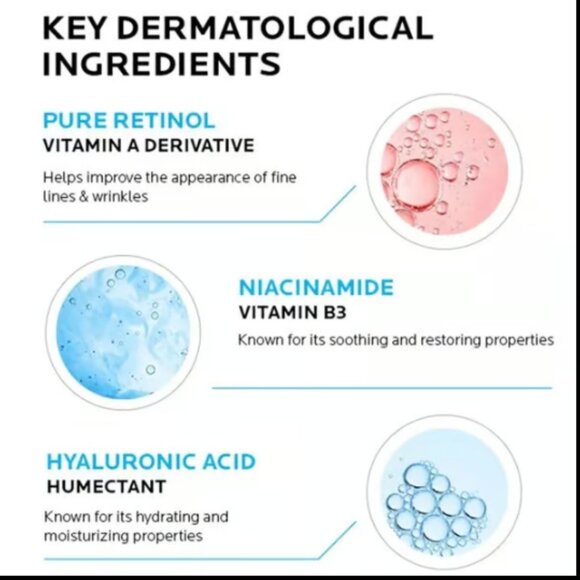 La Roche-Posay Retinol Serum B3 Anti-Wrinkle Concentrate Renewing -1 fl oz 30 ml - Picture 3 of 7